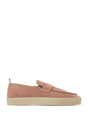 Bug 001 Suede Penny Loafers